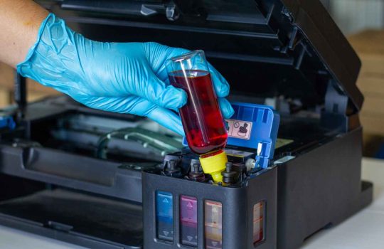 Toners and ink heads in printers2